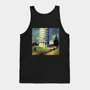 Tower of Pisa, Vincent van Gogh style Tank Top